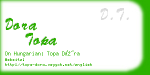 dora topa business card